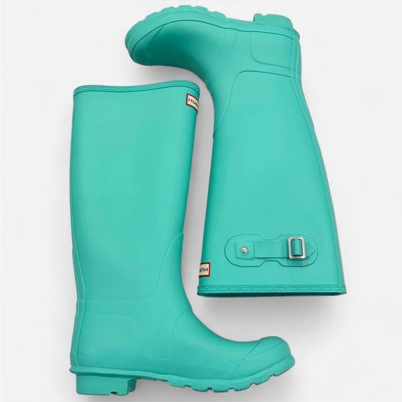 Hunter Aqua Tall Boots - Picture 4 of 8
